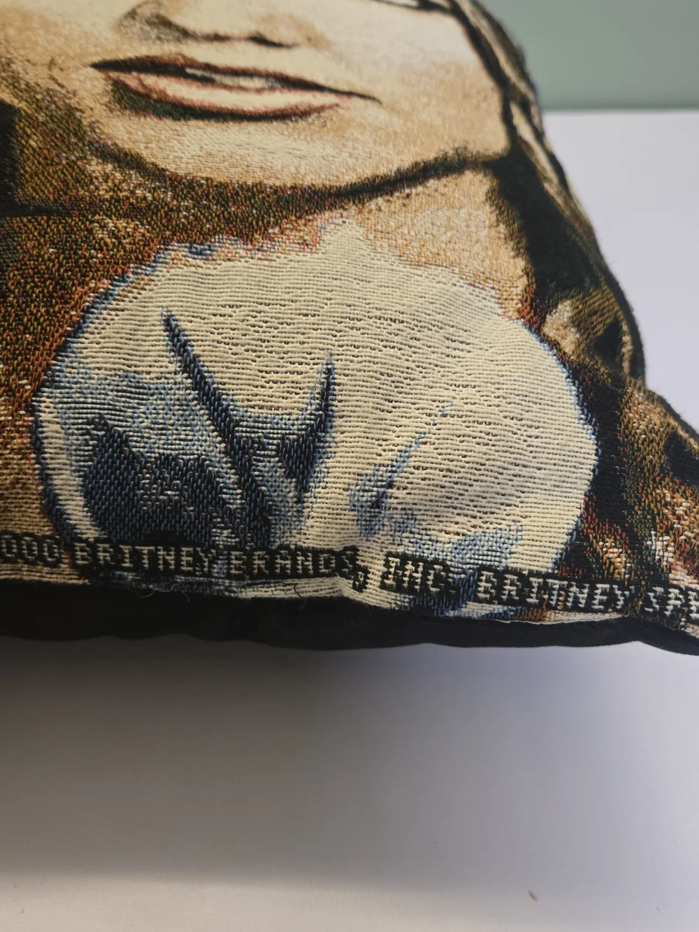 Vtg 2000 Britney Spears Tapestry Throw Pillow Official Britney Brands Y2K Rare